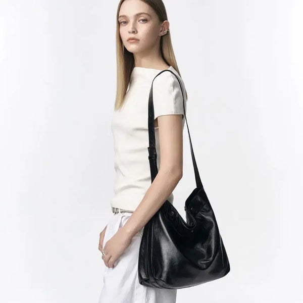 [BUNJANG] Boonk Perfect Button-Up Soft Hobo Small Bag / 쿨거 26 분크 퍼펙 버튼 업 소프트 호보 스몰