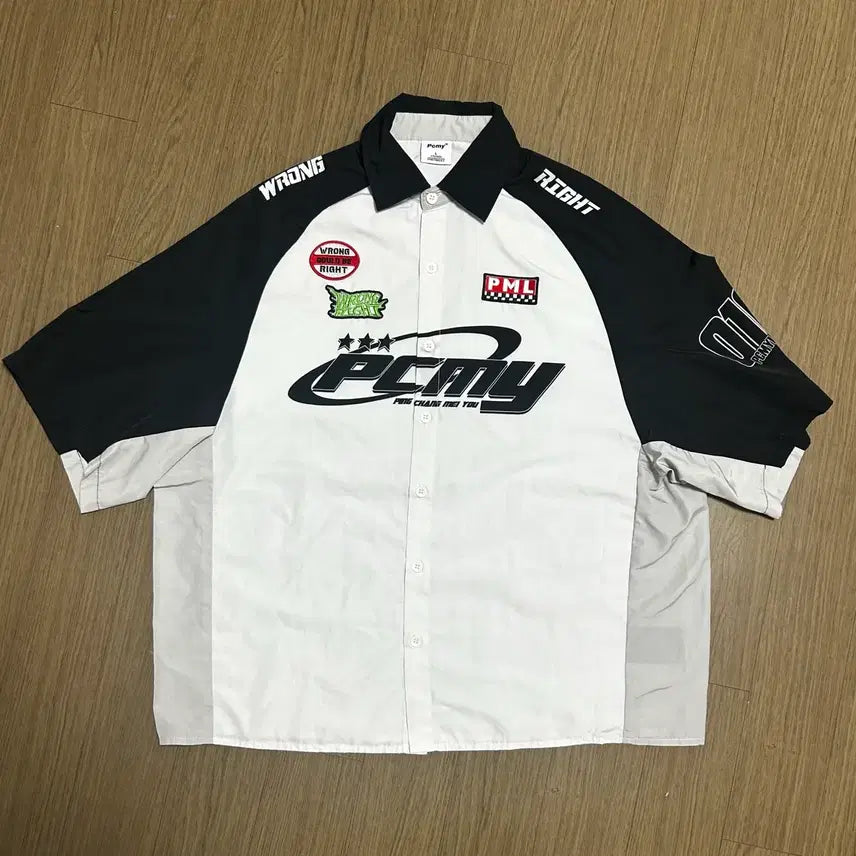 [BUNJANG] PCMY Short Sleeve Windbreaker Shirt L / PCMY 반팔 셔츠 바람막이 L 1C2-9