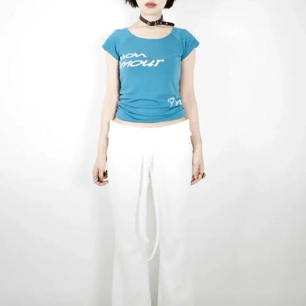 [BUNJANG] White Bootcut Pants / 유리틀리스칼 부츠컷바지