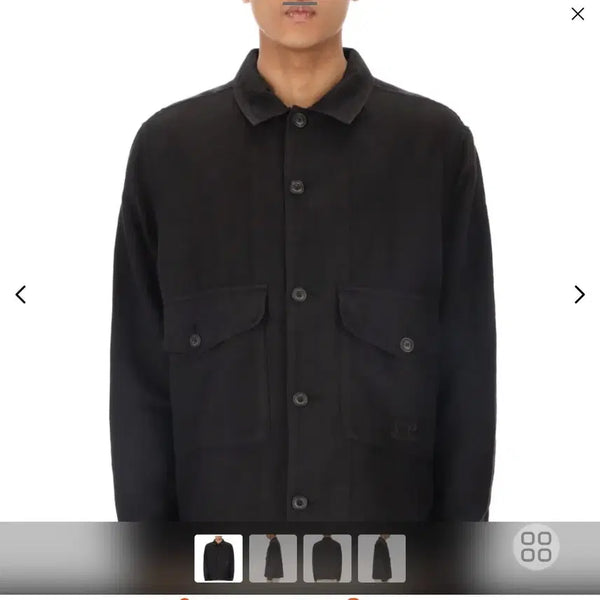 [BUNJANG] CP Company Broken Cotton Linen Overshirt XL / cp컴퍼니 브로큰 코튼린넨 오버셔츠 XL