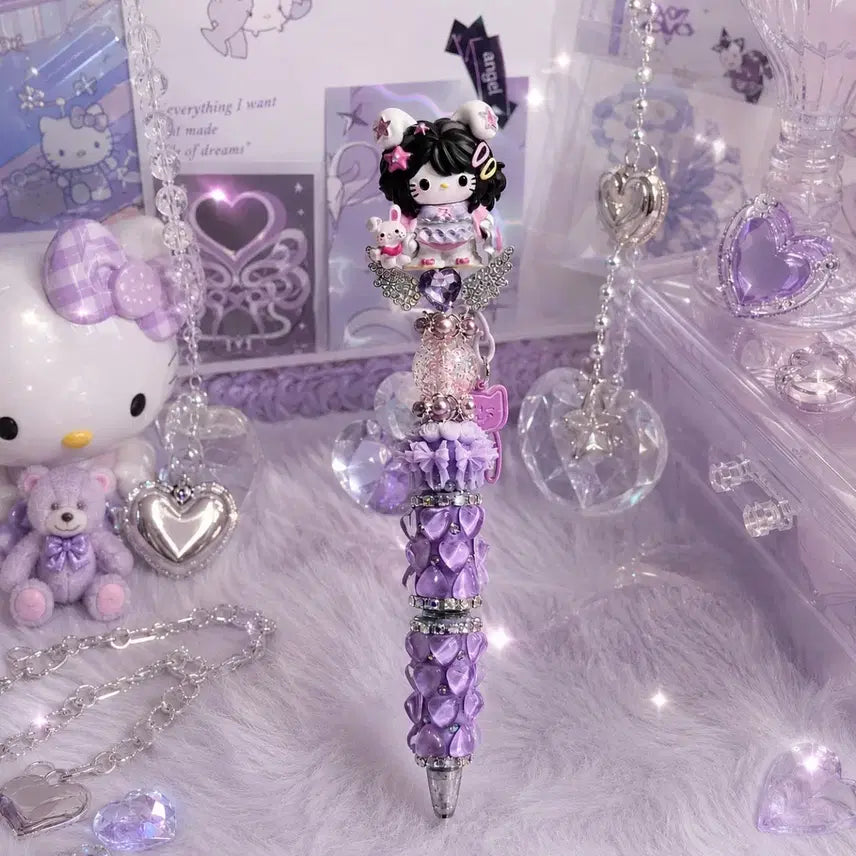 [BUNJANG] Handmade Kitty Figure Deco Pen / 수제키티피규어 볼꾸 핸드메이드 볼펜