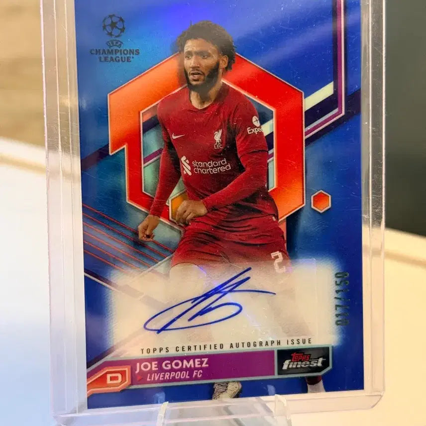 [BUNJANG] Joe Gomez Liverpool Blue Auto Card Limited Edition 17/150 / 조 고메즈 블루오토카드 (리버풀)