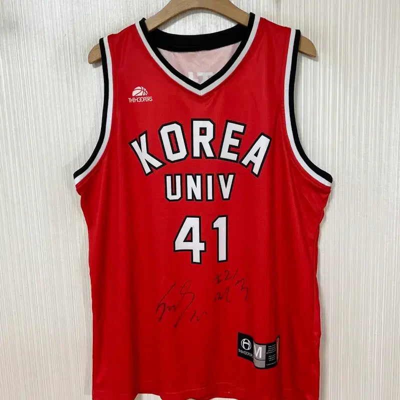 [BUNJANG] THEHOOPERS Korea University Basketball Club Seojungyeon #1 Signed Jersey (M) / THEHOOPERS 고려대학교 농구부 유니폼/져지 M #1 서정현(싸인)