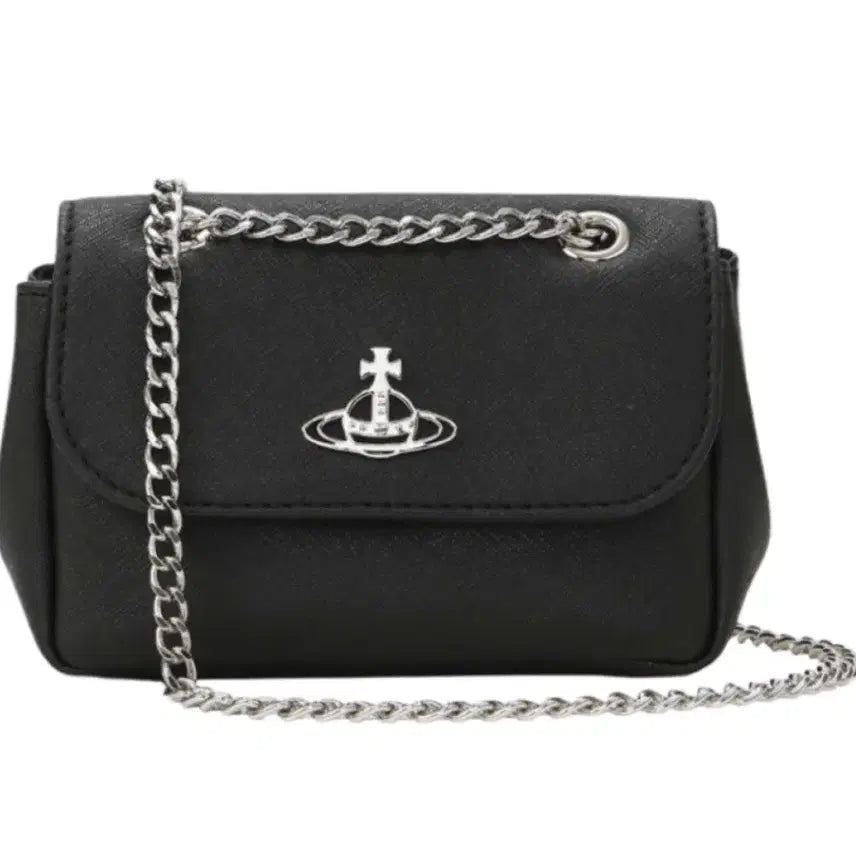 [BUNJANG] Vivienne Westwood Black Mini Chain Bag / 비비안웨스트우드 여성 미니 체인백 블랙