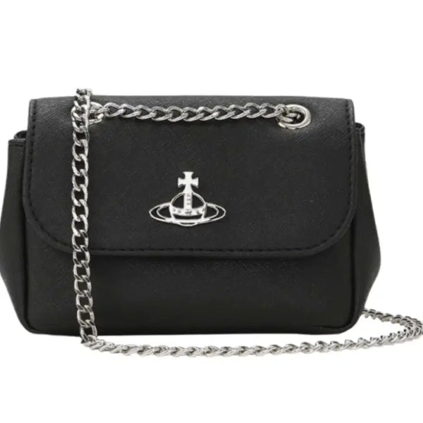 [BUNJANG] Vivienne Westwood Black Mini Chain Bag / 비비안웨스트우드 여성 미니 체인백 블랙