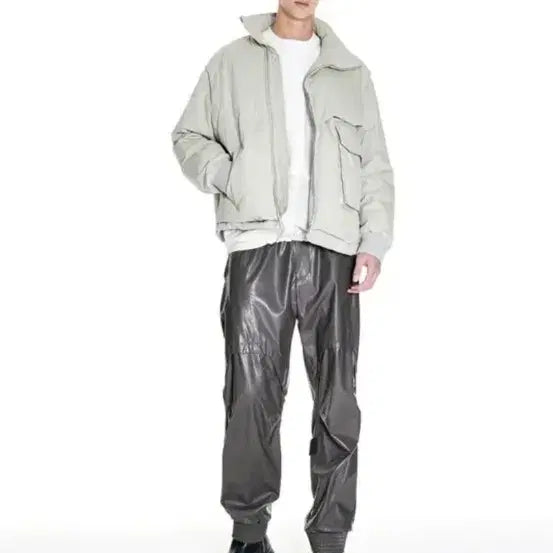 [BUNJANG] System Homme Unbalanced Padded Jacket Size 105 / 시스템옴므 언밸런스 패딩 105사이즈 팝니다.