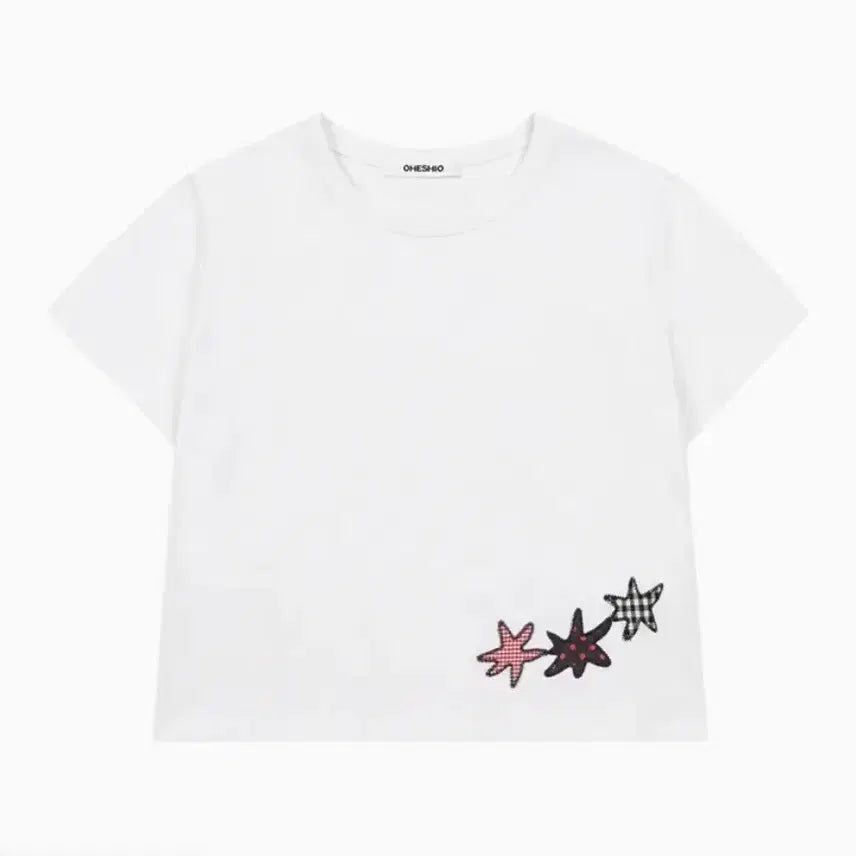 [BUNJANG] Oheshio Star Patch T-Shirt / 오헤시오 스타 패치 티셔츠 oheshio star patchy t shirt