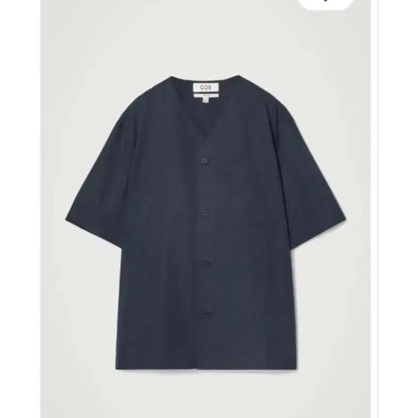 [BUNJANG] COS Collarless V-Neck Shirt / [L] COS 코스 칼라리스 브이넥 셔츠