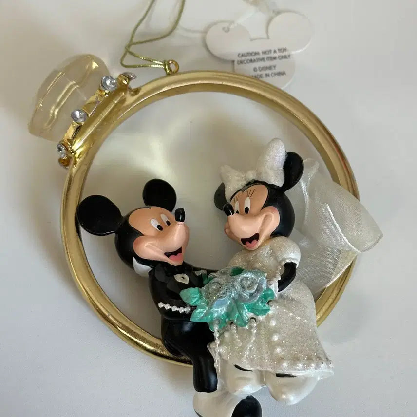 [BUNJANG] Disney Mickey Mouse & Minnie Mouse Wedding Ornament / 디즈니 미키마우스 미니마우스 결혼 오너먼트
