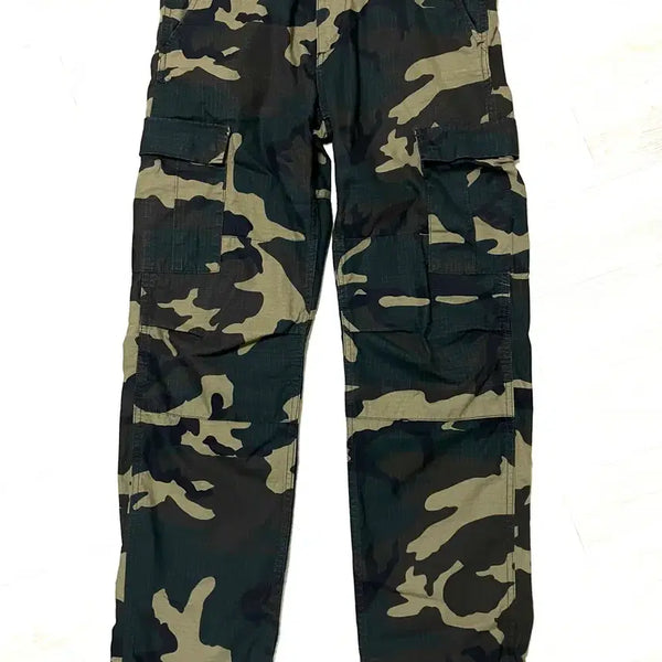 [BUNJANG] Carhartt WIP Aviation Pants Woodland Camouflage 32x32 / (최상급) 32x32 칼하트 에비에이션 팬츠(우드랜드 카키 카모플라쥬 패턴)