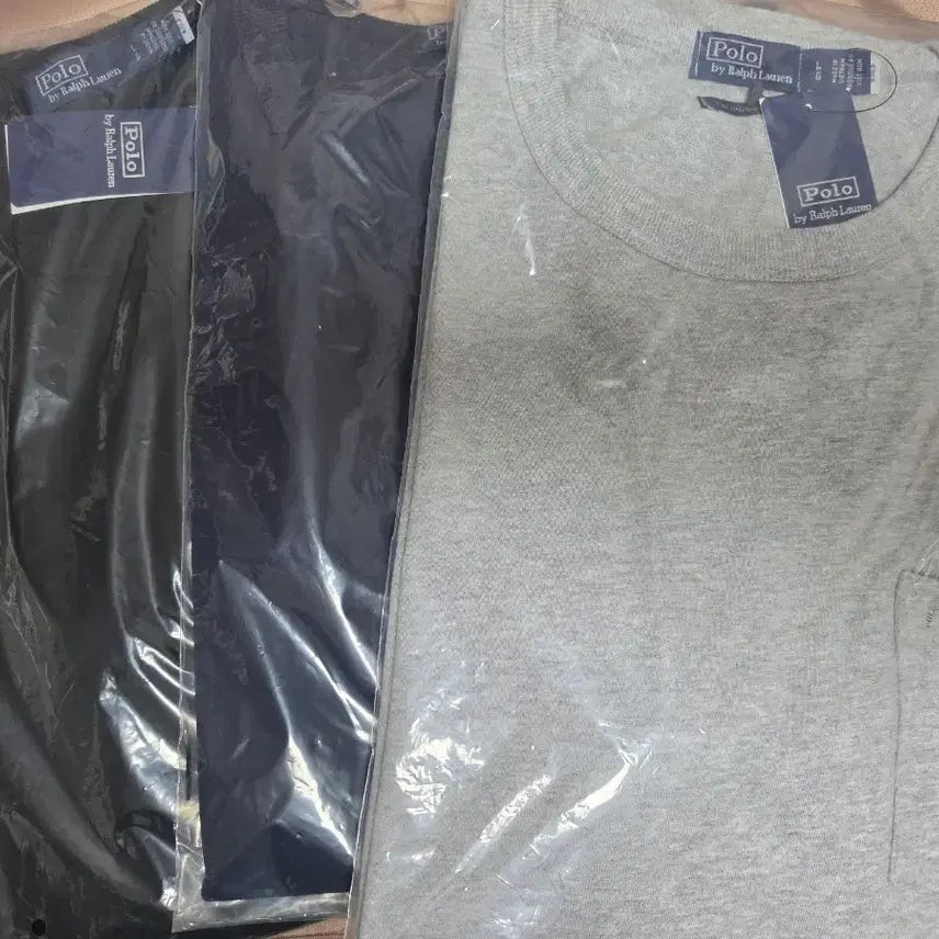 [BUNJANG] Polo Ralph Lauren Big Fit Jersey Pocket Short Sleeve T-Shirt / [정품 새상품]폴로 랄프로렌 빅핏 저지 포켓 반팔티 그레이/블랙/네이비