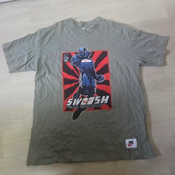 [BUNJANG] Nike Swoosh T-Shirt Khaki / 나이키 스우시 반팔 티셔츠 카키
