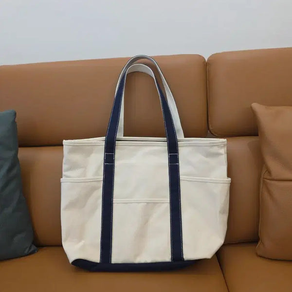 [BUNJANG] Majim Tiiel Canvas Tote Bag / 마지언타이틀 카페토트 캔버스 토트백 새제품 판매합니다
