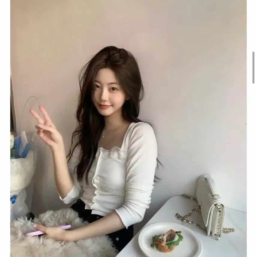 [BUNJANG] Jennieo Belle Lace Cardigan / (새상품) 제니오 벨 레이스 가디건