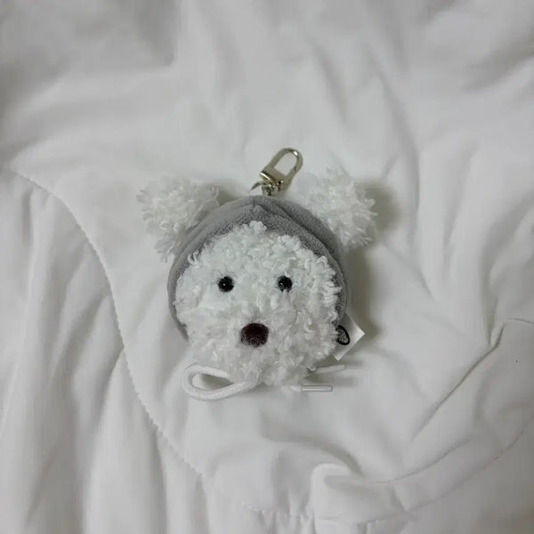 [BUNJANG] GS25 Monmon Hoodie Face Keyring / gs25 몽모 후드 얼굴 키링