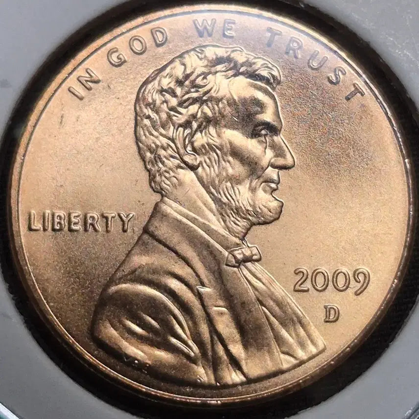 [BUNJANG] 2009 D Lincoln Cent Copper Penny (Uncirculated) / 2009년D 링컨 센트 구리페니3.1그램 (완전미사용)