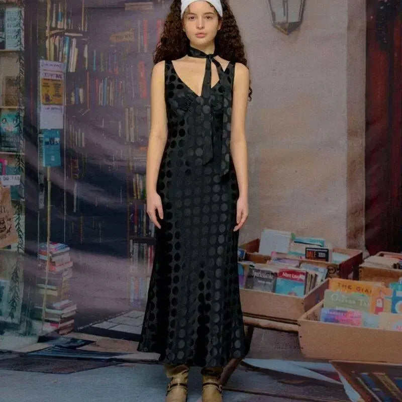 [BUNJANG] Ruru Seoul Pearl Dot Dress Set (Black, Size S) / 루루서울 Pearl Dot Dress