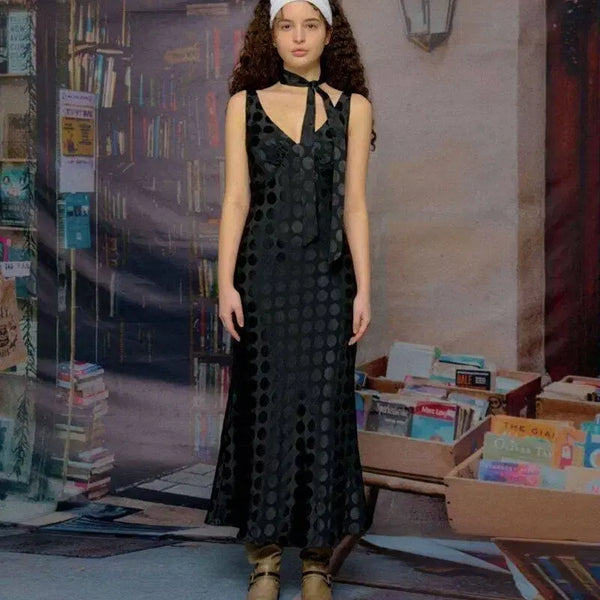 [BUNJANG] Ruru Seoul Pearl Dot Dress Set (Black, Size S) / 루루서울 Pearl Dot Dress