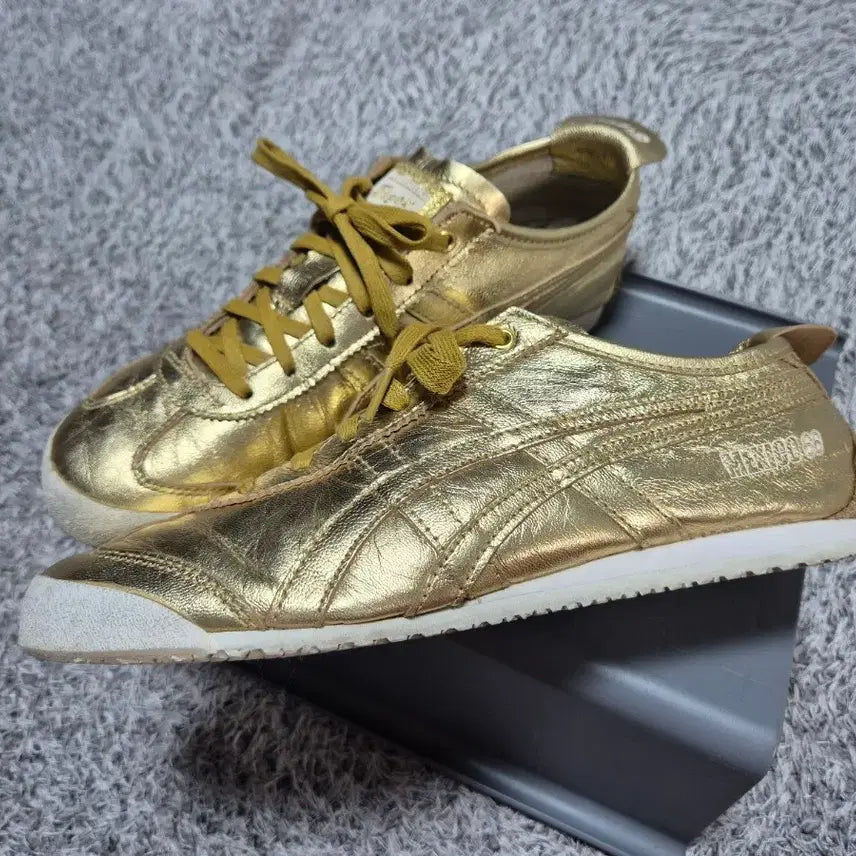 [BUNJANG] Onitsuka Tiger Mexico 66 Gold Sneakers / 오니츠카타이거 멕시코66 골드 25.25cm