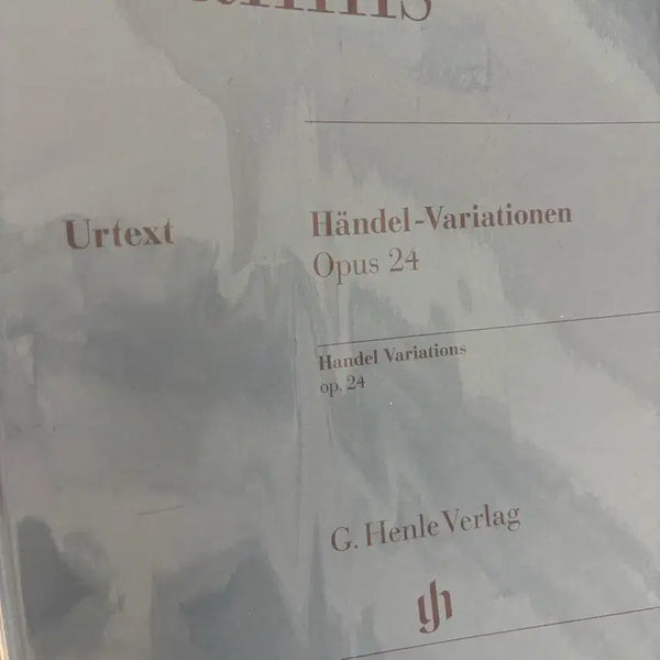 [BUNJANG] Brahms Handel Variations Sheet Music / 브람스 헨델 변주곡 + 악보 보호 필름