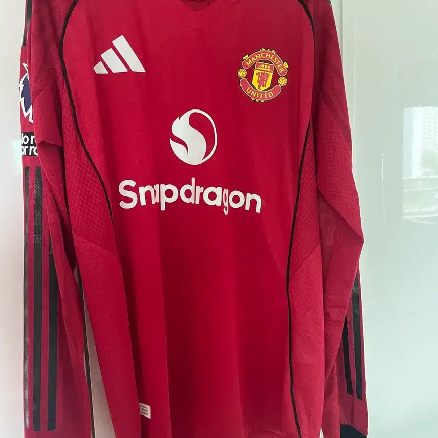 [BUNJANG] Manchester United 25/26 Bruno Fernandes Authentic Long Sleeve Full-Badge Jersey M / 25/26 맨유 브페 어센틱 유니폼 풀마킹