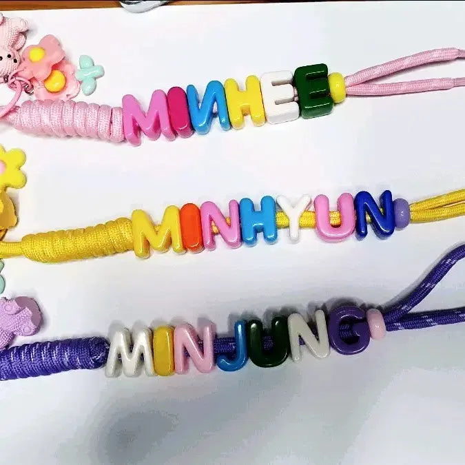 [BUNJANG] Custom Alphabet Beaded Keychain / 알파벳키