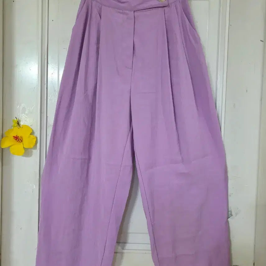 [BUNJANG] Wide Banding Pants / 봄 여름  디자인이쁜 고급스런  요즘유행하는  와이드 밴딩 통바지