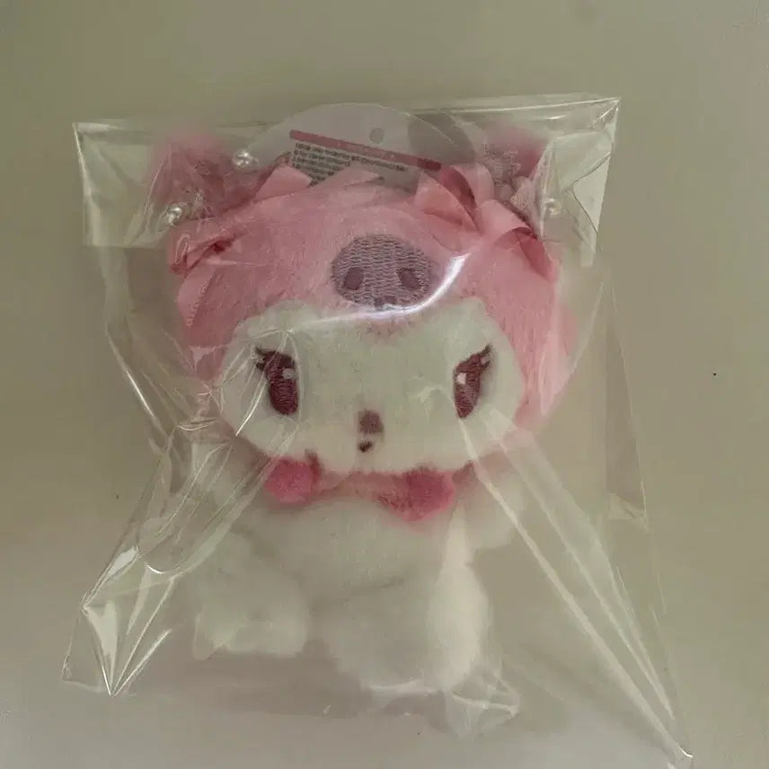 [BUNJANG] Kuromi Cherry Blossom Plush Keychain / 벚꽃 쿠로미 인형 키링