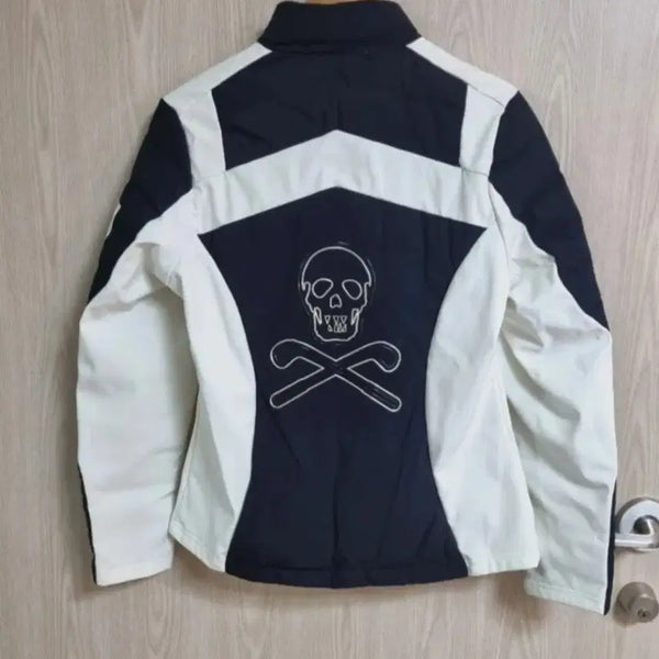 [BUNJANG] Mark &ロナ Golf Padded Jacket Navy White Women's / 마크앤로나 골프 패딩 자켓 네이비화이트 여성용