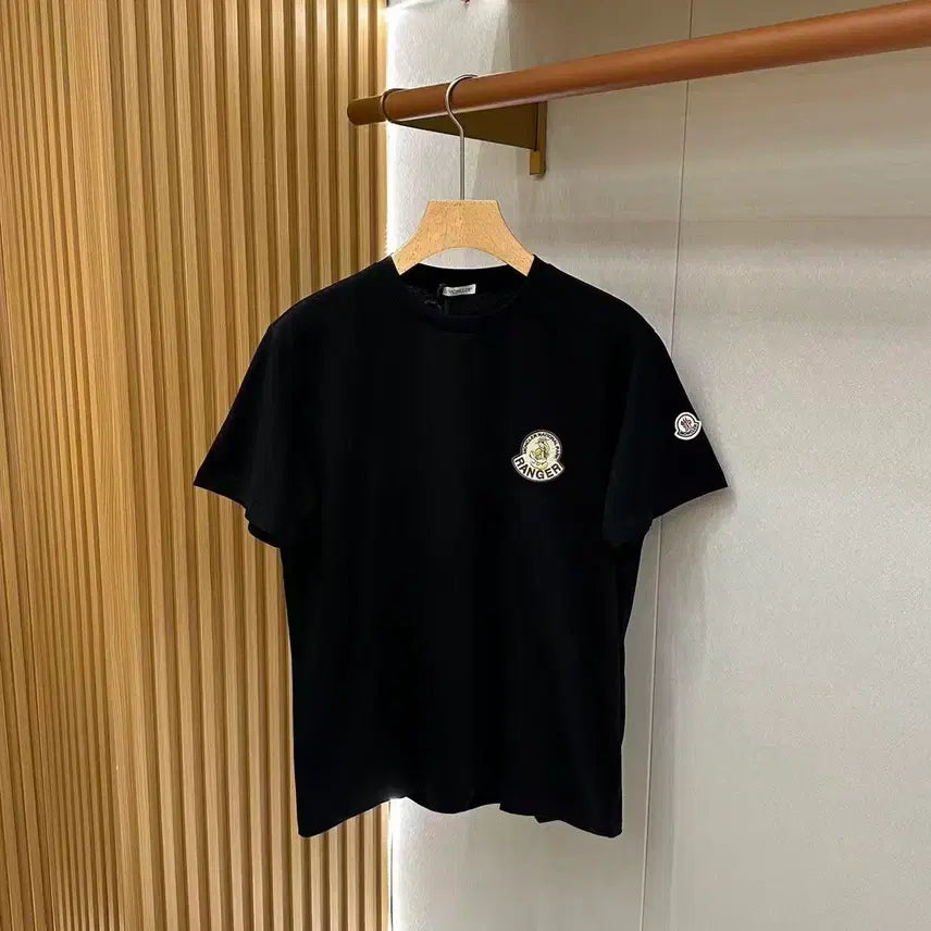 [BUNJANG] Thom Browne Men's National Park Ranger Patch Crewneck Short Sleeve T-Shirt / 톰브라운 남성 내셔널 파크 레인저 패치 크루넥 반팔 티셔츠
