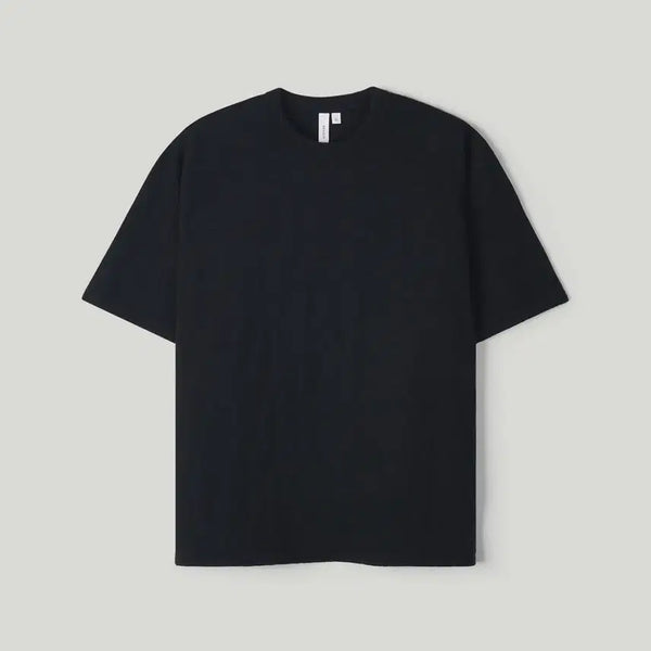 [BUNJANG] Siseon Slub Short Sleeve T-Shirt Black Size 1 / 시선 슬럽 반팔티 블랙, 1사이즈
