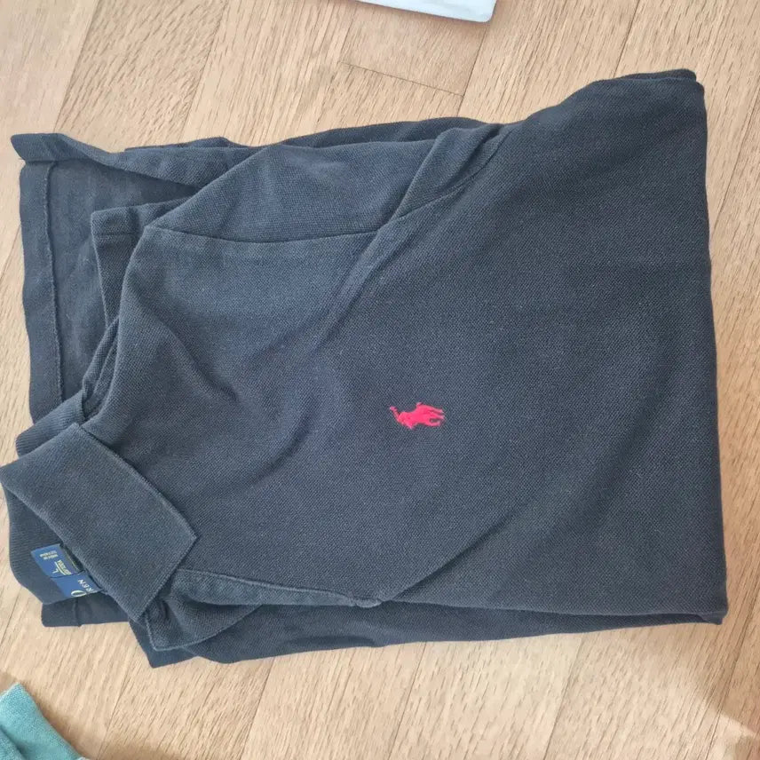 [BUNJANG] Polo Ralph Lauren Black Pique Cotton Polo Shirt - L / 폴로 랄프로렌 블랙 카라티 L
