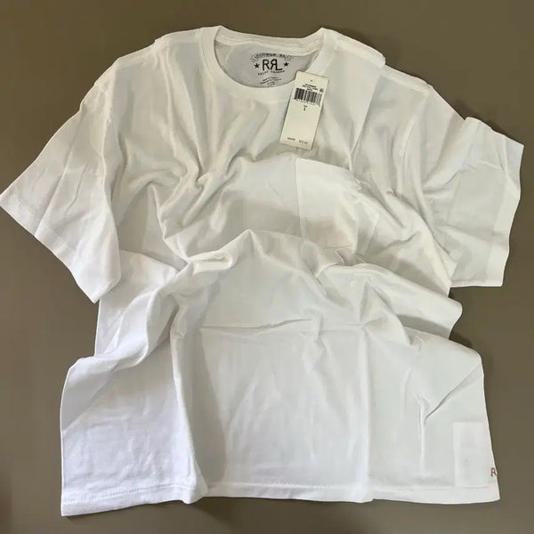 [BUNJANG] RRL White Pocket T-Shirt / RRL 화이트 화이트 포켓 티셔츠