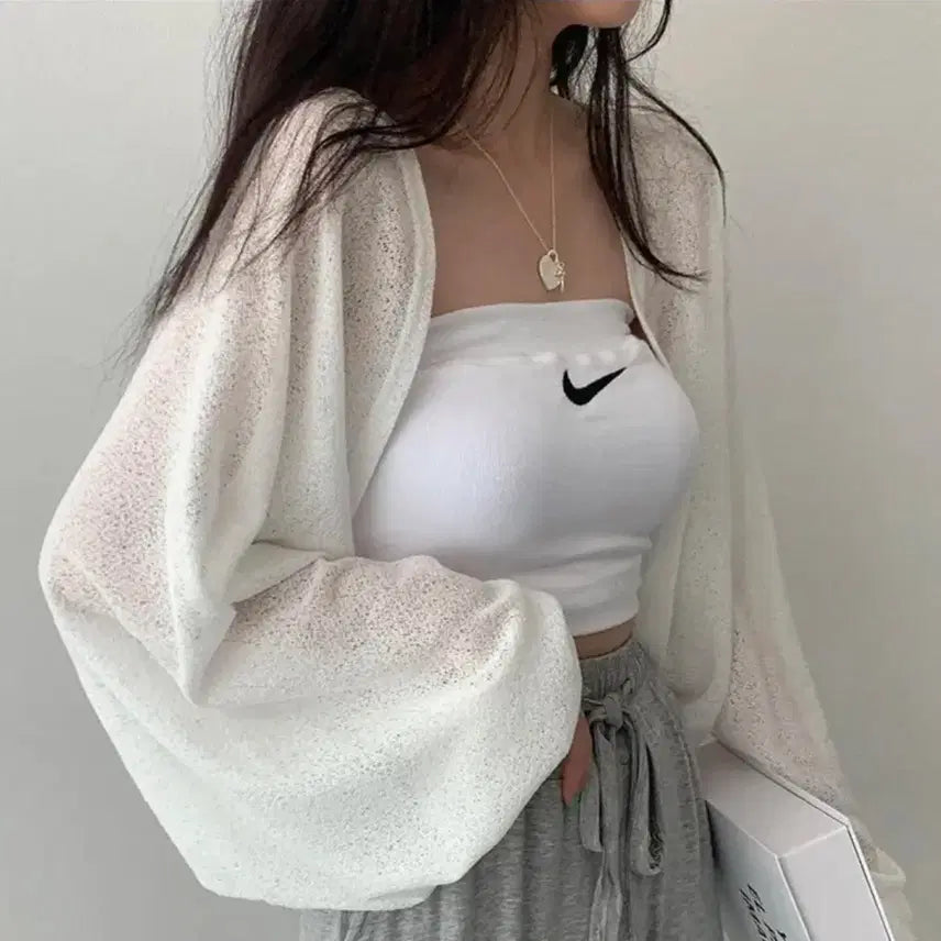 [BUNJANG] See-Through Sleeveless Top / 시스루 나시