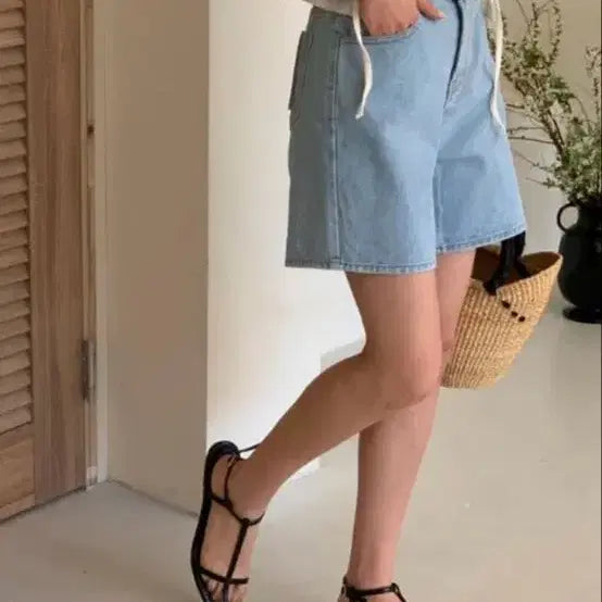 [BUNJANG] Blue Denim Shorts - Size S / 청반바지 새상품 S