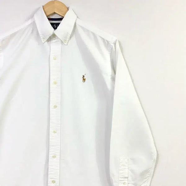 [BUNJANG] Polo Oxford White Shirt / 100 폴로 옥스포드 화이트 셔츠