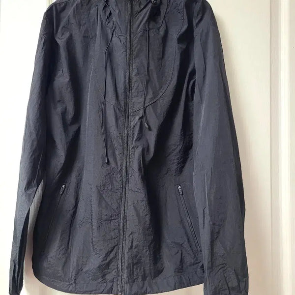 [BUNJANG] Black Windbreaker Jacket / 블랙 바람막이 자켓
