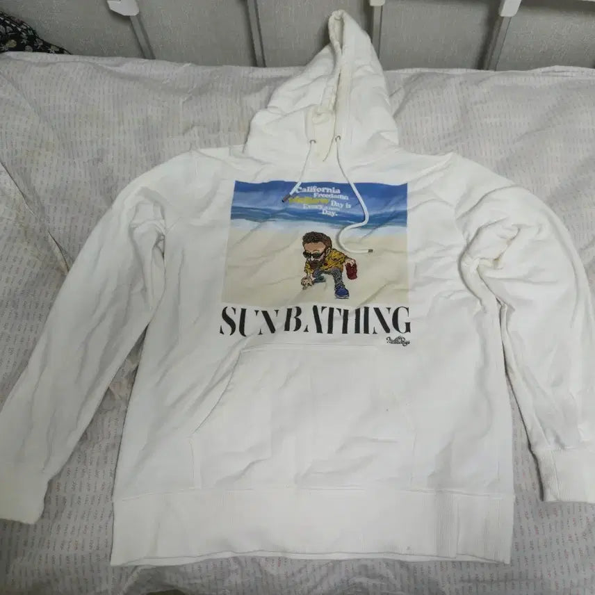 [BUNJANG] Vintage White Hoodie / 빈티지 후드