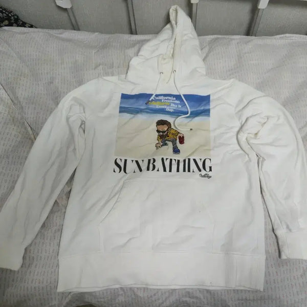 [BUNJANG] Vintage White Hoodie / 빈티지 후드