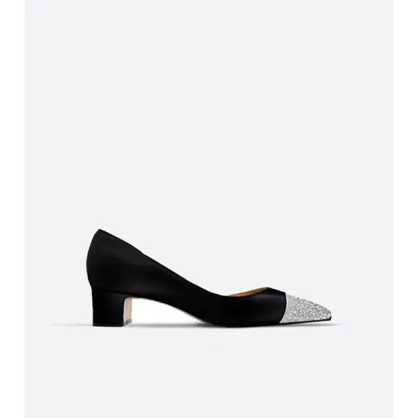 [BUNJANG] BlancSho Half Moon Glitter Shoes (4cm Heel) / 블랑쇼 하프문 220 글리터