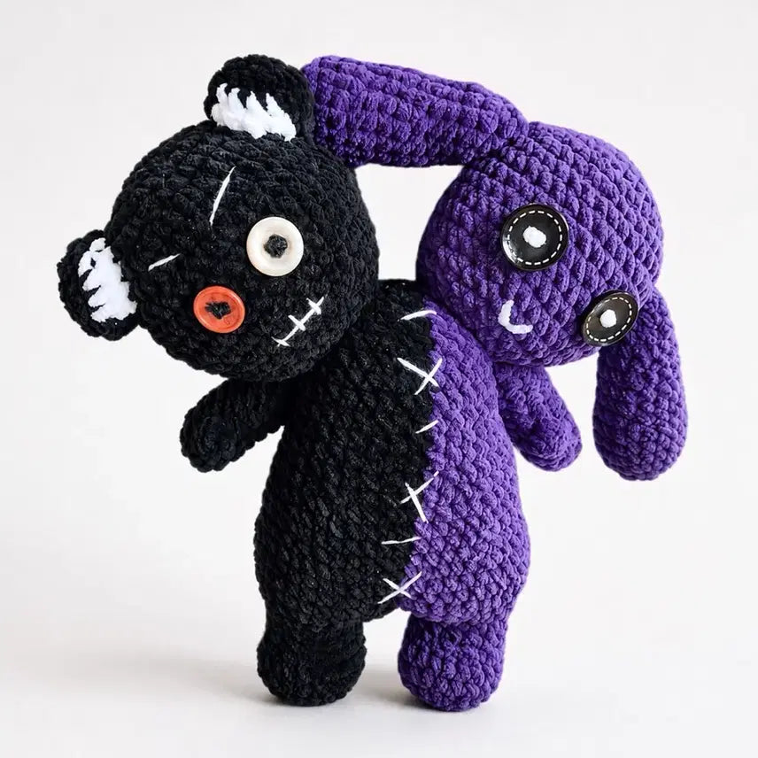 [BUNJANG] Handmade Mental Health Doll - Bear & Rabbit Combination / 멘헤라 인형