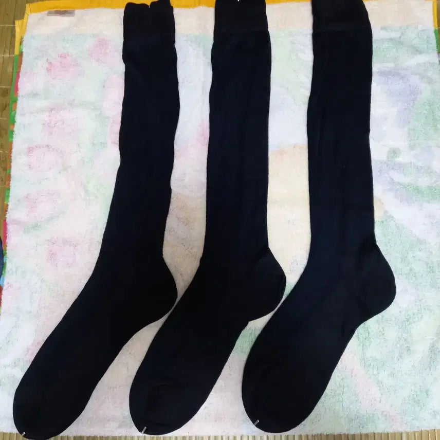 [BUNJANG] Men's Knee-High Socks (3 Pairs) / 남성 니삭스 양말