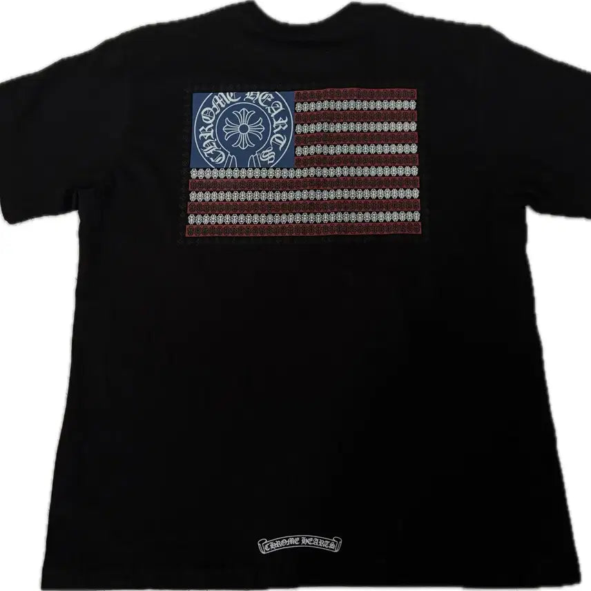[BUNJANG] Chrome Hearts American Flag Dagger T-Shirt Black 2XL / [2XL] 크롬하츠 아메리칸 플래그 성조기 대거 티셔츠 블랙