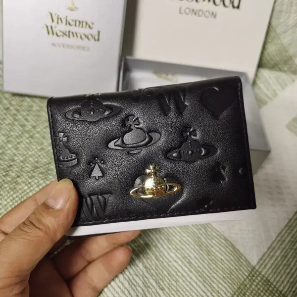 [BUNJANG] Vivienne Westwood Orb Angled Mini Wallet Black / 비비안 웨스트우드 오르브 압각 미니 반지갑 블랙 새상품