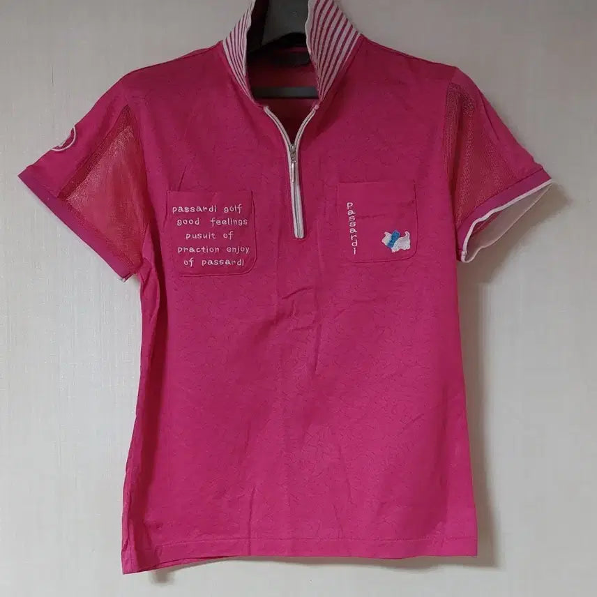 [BUNJANG] Passardi Golf Women's Short Sleeve Polo Shirt / 파사디 골프 여성 카라 반팔 티셔츠 90