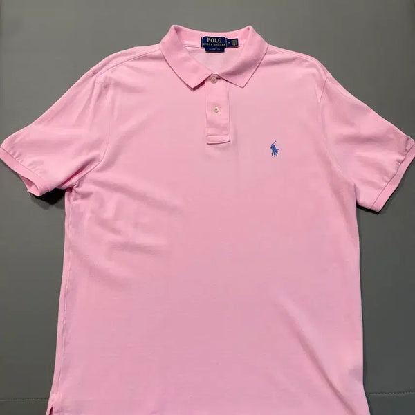 [BUNJANG] Polo Ralph Lauren Pink Short Sleeve Polo Shirt M / 폴로 랄프로렌 핑크 반팔 카라티 M