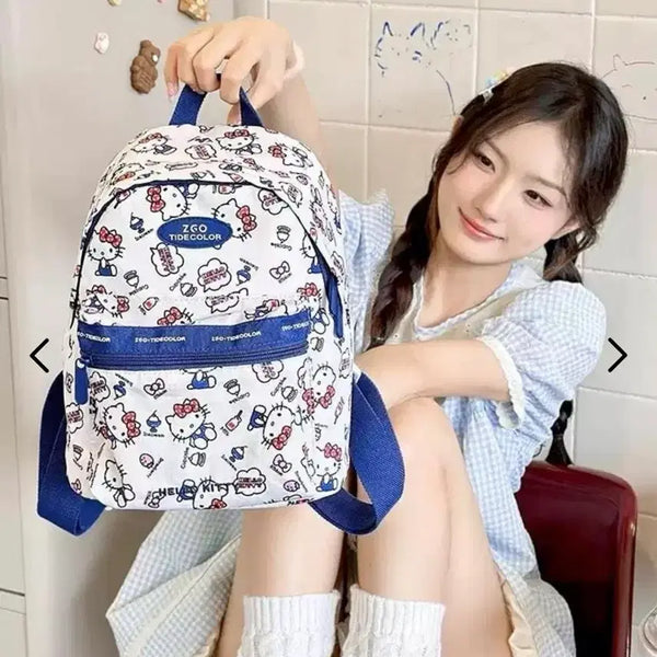 [BUNJANG] ZGO Hello Kitty Collaboration Backpack / 신상 ZGO 산리오 헬로키티 콜라보 신상 백팩 새상품