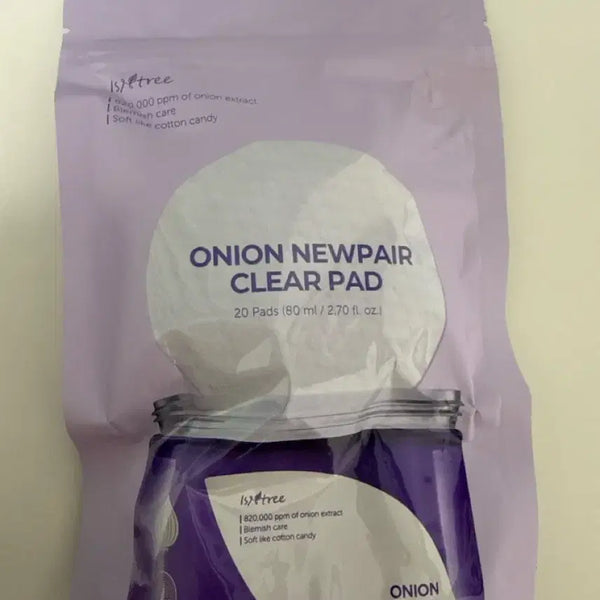[BUNJANG] ISNTREE Onion Newpair Clear Pad 20 Count / 이즈앤트리 어니언 뉴페어 클리어 패드 20매