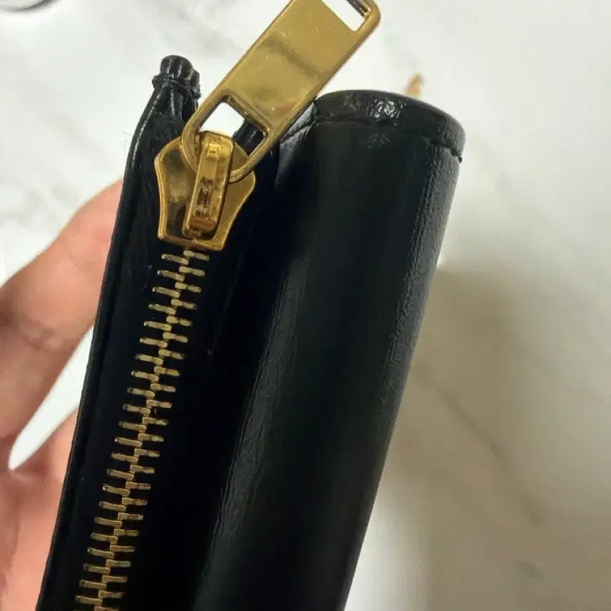 [BUNJANG] Celine Leather Bi-fold Wallet Black / 셀린느지갑