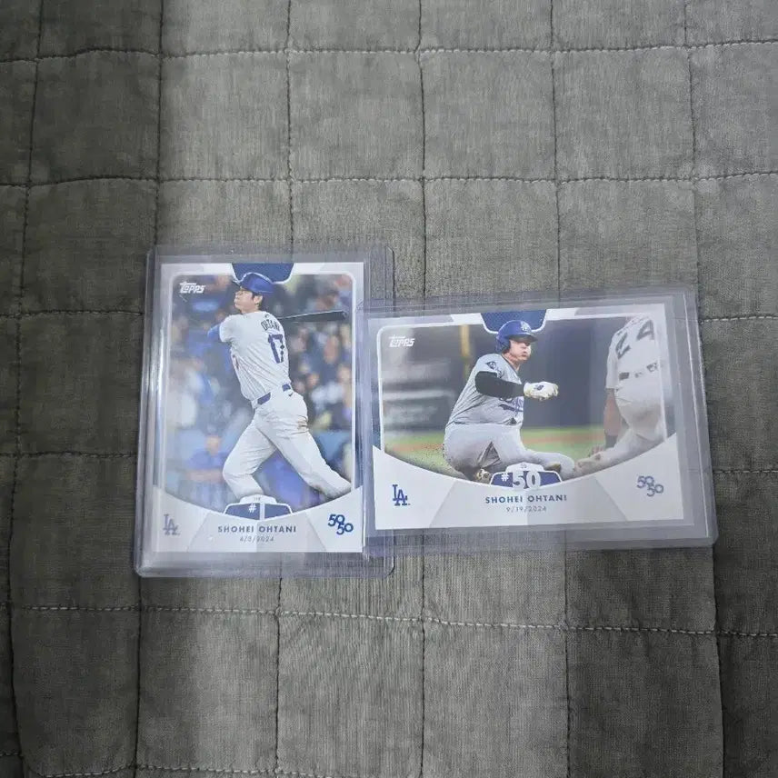 [BUNJANG] Shohei Ohtani 50th Homerun & 50th Stolen Base Card Bundle Set / 오타니 5050 홈런1번, 도루 50번 카드 일괄